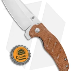 Kizer Vanguard Mini Sheepdog Knife Natural Micarta (2.6" Stonewash) -Blade HQ Store Kizer Vanguard Mini Sheepdog C01C LL Natural Micarta BHQ 117217 jr bottlecap