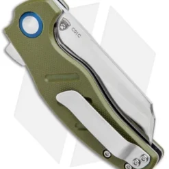 Kizer Vanguard Mini Sheepdog C01C Liner Lock Knife OD Green G-10 (2.6" Satin) 4 Kizer Vanguard Mini Sheepdog C01C Liner Lock Knife OD Green G-10 (2.6" Satin) -Blade HQ Store Kizer Vanguard Mini Sheepdog C01C LL OD Green G 10 Satin V3488A2 BHQ 80400 jr side
