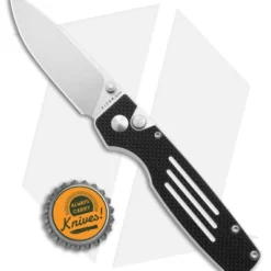 Kizer Vanguard Original Button Lock Knife Black/White G-10 (3" Satin 154CM) 6 Kizer Vanguard Original Button Lock Knife Black/White G-10 (3" Satin 154CM) -Blade HQ Store Kizer Vanguard Original Button Lock Black White G 10 Satin BHQ 175040 jr bottlecap