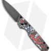 Kizer Vanguard Original Button Lock Knife FatCarbon (3" Black ELMAX)