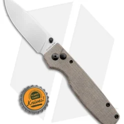Kizer Vanguard Original XL Button Lock Knife Micarta (3" Satin 154CM) 6 Kizer Vanguard Original XL Button Lock Knife Micarta (3" Satin 154CM) -Blade HQ Store Kizer Vanguard Original XL Button Lock Micarta Satin BHQ 175947 jr bottlecap