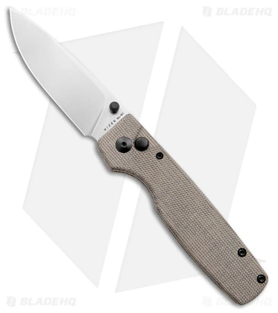 Kizer Vanguard Original XL Button Lock Knife Micarta (3" Satin 154CM) Kizer Vanguard Original XL Button Lock Knife Micarta (3" Satin 154CM) -Blade HQ Store Kizer Vanguard Original XL Button Lock Micarta Satin BHQ 175947 jr