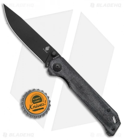 Kizer Azo Vanguard Series Begleiter Knife Black Micarta (3.5" Black BD1N) Kizer Azo Vanguard Series Begleiter Knife Black Micarta (3.5" Black BD1N) -Blade HQ Store Kizer Vanguard Series Begleiter Black Micarta Black BHQ 117227 jr bottlecap