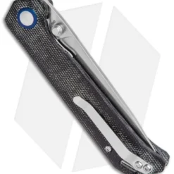 Kizer Azo Vanguard Series Begleiter Knife Black Micarta (3.5" Stonewash BD1N) -Blade HQ Store Kizer Vanguard Series Begleiter Black Micarta SW BHQ 117222 jr side