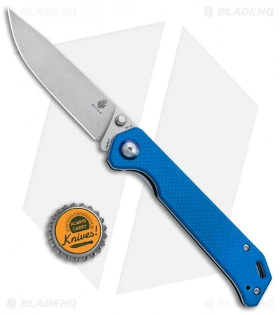 Kizer Azo Vanguard Series Begleiter Knife Blue G-10 (3.5" Stonewash) V4458A3 Kizer Azo Vanguard Series Begleiter Knife Blue G-10 (3.5" Stonewash) V4458A3 -Blade HQ Store Kizer Vanguard Series Begleiter Blue G 10 SW V4458A3 BHQ 80772 jr bottlecap