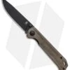 Kizer Azo Vanguard Series Begleiter Knife Green Micarta (3.5" Black BD1N)