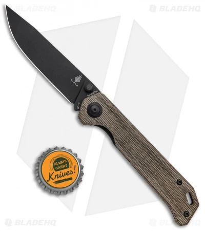 Kizer Azo Vanguard Series Begleiter Knife Green Micarta (3.5" Black BD1N) Kizer Azo Vanguard Series Begleiter Knife Green Micarta (3.5" Black BD1N) -Blade HQ Store Kizer Vanguard Series Begleiter Green Micarta Black BHQ 117237 jr bottlecap