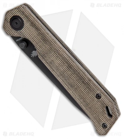 Kizer Azo Vanguard Series Begleiter Knife Green Micarta (3.5" Black BD1N) Kizer Azo Vanguard Series Begleiter Knife Green Micarta (3.5" Black BD1N) -Blade HQ Store Kizer Vanguard Series Begleiter Green Micarta Black BHQ 117237 jr spine