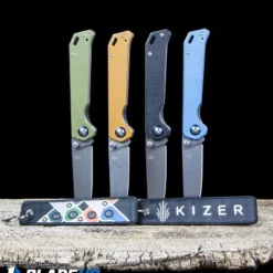 Kizer Azo Vanguard Series Begleiter Knife Blue G-10 (3.5" Stonewash) V4458A3 6 Kizer Azo Vanguard Series Begleiter Knife Blue G-10 (3.5" Stonewash) V4458A3 -Blade HQ Store Kizer Vanguard Series Begleiter Knife G 10 BHQ34056 kp wood black flight tag web 2