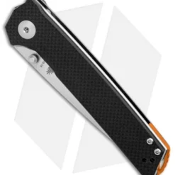 Kizer Vanguard Series Domin Liner Lock Knife Black G-10 (3.5" Stonewash) V4516A1 4 Kizer Vanguard Series Domin Liner Lock Knife Black G-10 (3.5" Stonewash) V4516A1 -Blade HQ Store Kizer Vanguard Series Domin Black G10 SW BHQ 84642 er spine