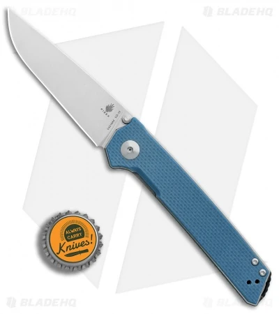 Kizer Vanguard Series Domin Liner Lock Knife Blue G-10 (3.5" Stonewash) V4516A3 Kizer Vanguard Series Domin Liner Lock Knife Blue G-10 (3.5" Stonewash) V4516A3 -Blade HQ Store Kizer Vanguard Series Domin Blue G10 SW BHQ 84644 er bottlecap