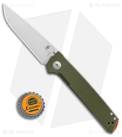Kizer Vanguard Series Domin Liner Lock Knife Green G-10 (3.5" Stonewash) V4516A2 Kizer Vanguard Series Domin Liner Lock Knife Green G-10 (3.5" Stonewash) V4516A2 -Blade HQ Store Kizer Vanguard Series Domin Green G10 SW BHQ 84643 er bottlecap jr