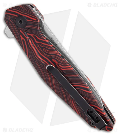 Kizer Vanguard Series Spot Liner Lock Knife Black/Red G-10 (3" Stonewash)V3620C1 Kizer Vanguard Series Spot Liner Lock Knife Black/Red G-10 (3" Stonewash)V3620C1 -Blade HQ Store Kizer Vanguard Series Spot Liner Lock Knife Black Red G 10 Stonewash V3620C1 BHQ 180087 KC side 5