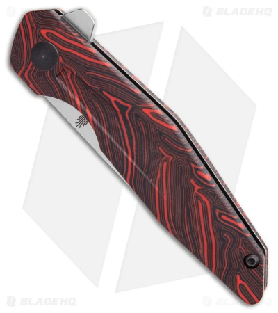 Kizer Vanguard Series Spot Liner Lock Knife Black/Red G-10 (3" Stonewash)V3620C1 Kizer Vanguard Series Spot Liner Lock Knife Black/Red G-10 (3" Stonewash)V3620C1 -Blade HQ Store Kizer Vanguard Series Spot Liner Lock Knife Black Red G 10 Stonewash V3620C1 BHQ 180087 KC spine 5