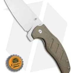 Kizer Vanguard Sheepdog Liner Lock Knife Green Micarta (3.2" Stonewash) 5 Kizer Vanguard Sheepdog Liner Lock Knife Green Micarta (3.2" Stonewash) -Blade HQ Store Kizer Vanguard Sheepdog C01C Liner Lock Green Micarta 3.2 SW V4488E1 BHQ 115934 LS Bottlecap