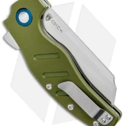Kizer Vanguard Sheepdog XL C01C Liner Lock Knife Green G-10 (4" Satin) 4 Kizer Vanguard Sheepdog XL C01C Liner Lock Knife Green G-10 (4" Satin) -Blade HQ Store Kizer Vanguard Sheepdog XL C01C LL Green G 10 Satin V5488C2 BHQ 98147 jr side