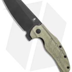 Kizer Vanguard Sheepdog XL C01C Liner Lock Knife Green Micarta (4" Black)