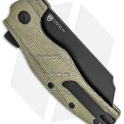 Kizer Vanguard Sheepdog XL C01C Liner Lock Knife Green Micarta (4" Black) -Blade HQ Store Kizer Vanguard Sheepdog XL C01C LL Green Micarta Black V5488E3 BHQ 118479 jr side