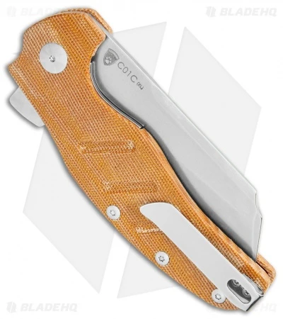 Kizer Vanguard Sheepdog XL C01C Liner Lock Knife Natural Micarta (4" SW) Kizer Vanguard Sheepdog XL C01C Liner Lock Knife Natural Micarta (4" SW) -Blade HQ Store Kizer Vanguard Sheepdog XL C01C LL Natural Micarta SW BHQ 118480 jr side