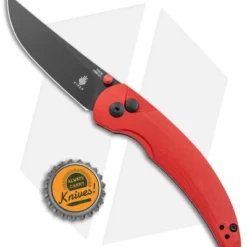 Kizer Swaggs Chili Pepper Button Lock Knife Red G-10 (3" Black) V3601C1 -Blade HQ Store Kizer Vanguard Swaggs Chilli Pepper Button Lock Red G 10 Black BHQ 145741 jr bottlecap