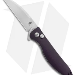 Kizer Vanguard Swaggs Swayback Knife Purple G-10 (3" Stonewash) V3566N1