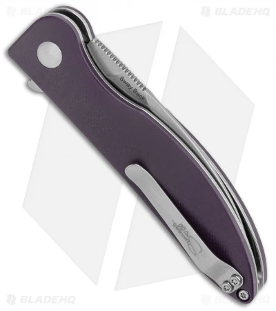 Kizer Vanguard Swaggs Swayback Knife Purple G-10 (3" Stonewash) V3566N1 Kizer Vanguard Swaggs Swayback Knife Purple G-10 (3" Stonewash) V3566N1 -Blade HQ Store Kizer Vanguard Swaggs Swayback Purple G 10 SW V3566N1 BHQ 118808 jr side