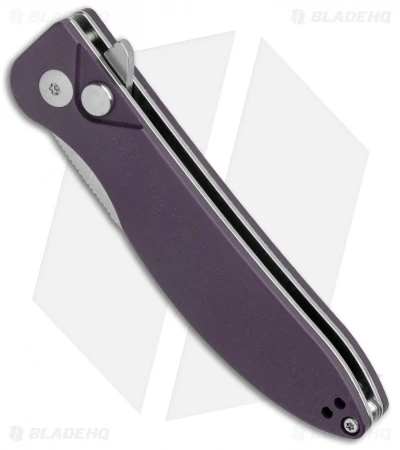 Kizer Vanguard Swaggs Swayback Knife Purple G-10 (3" Stonewash) V3566N1 Kizer Vanguard Swaggs Swayback Knife Purple G-10 (3" Stonewash) V3566N1 -Blade HQ Store Kizer Vanguard Swaggs Swayback Purple G 10 SW V3566N1 BHQ 118808 jr spine