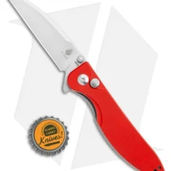 Kizer Vanguard Swaggs Swayback Button Lock Knife Red G-10 (3" Stonewash) V3566N3 5 Kizer Vanguard Swaggs Swayback Button Lock Knife Red G-10 (3" Stonewash) V3566N3 -Blade HQ Store Kizer Vanguard Swaggs Swayback Red G 10 V3566N3 BHQ 118809 jr bottlecap