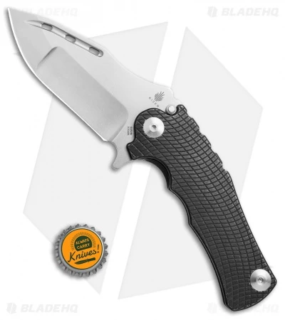 Kizer Willumsen Maddox Frame Lock Knife Black Titanium (3.875" Stonewash) Ki5486 Kizer Willumsen Maddox Frame Lock Knife Black Titanium (3.875" Stonewash) Ki5486 -Blade HQ Store Kizer Willumsen Maddox black ti sw Ki5486 BHQ 52450 jr bottlecap