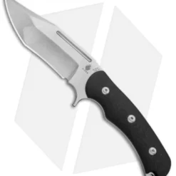 Kizer Willumsen Super Bad Recurve Bowie Fixed Black G-10 (4.75" Satin) Ki1015A1