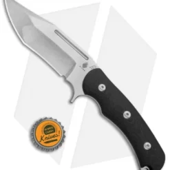 Kizer Willumsen Super Bad Recurve Bowie Fixed Black G-10 (4.75" Satin) Ki1015A1 -Blade HQ Store Kizer Willumsen Super Bad Recurve Bowie G 10 Black Ki1015A1 BHQ 52473 jr bottlecap