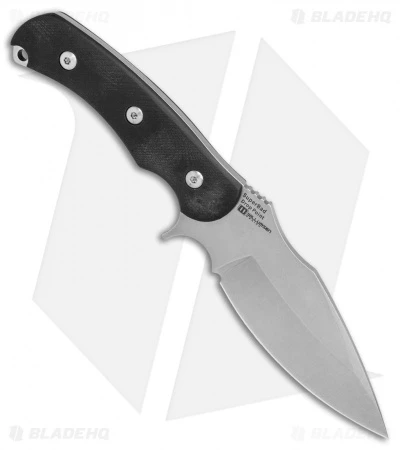 Kizer Willumsen Super Bad Drop Point Fixed Blade Black G-10 (4.75" SW) Ki1017A1 Kizer Willumsen Super Bad Drop Point Fixed Blade Black G-10 (4.75" SW) Ki1017A1 -Blade HQ Store Kizer Willumsen Super Bad dp black G10 sw BHQ 52094 er side