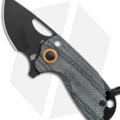 Kizer Yue/Azo Catshark Folding Knife Black Micarta (2" Black) V2561