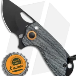 Kizer Yue/Azo Catshark Folding Knife Black Micarta (2" Black) V2561 -Blade HQ Store Kizer Yue Azo Catshark Black Micarta Black BHQ 121112 jr bottlecap