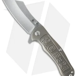 Kizer Zugang Frame Lock Knife Titanium (3.75" Stonewash) Ki4439