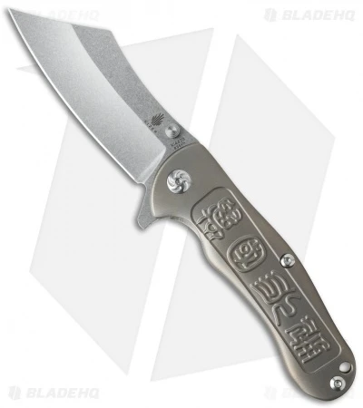 Kizer Zugang Frame Lock Knife Titanium (3.75" Stonewash) Ki4439 Kizer Zugang Frame Lock Knife Titanium (3.75" Stonewash) Ki4439 -Blade HQ Store Kizer Zugang FL Ti SW Ki4439 BHQ 32925 jr