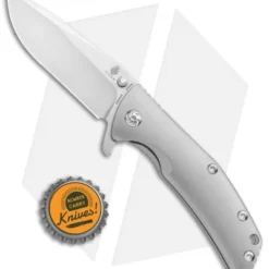 Kizer Cutlery Activ Bantam BB Frame Lock Knife Titanium (3" Stonewash) Ki3404A3 -Blade HQ Store Kizer cutlery Activ Bantam BB FL Ti SW KI3404A3 BHQ 25604 jr bottlecap