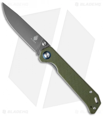 Kizer Azo Vanguard Series Begleiter Knife Green G-10 (3.5" Gray) V4458A2 Kizer Azo Vanguard Series Begleiter Knife Green G-10 (3.5" Gray) V4458A2 -Blade HQ Store kizer begleiter a2 cm