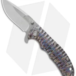 Kizer Cutlery Ki401X1 Flipper Frame Lock Knife Titanium (3.5" Stonewash)
