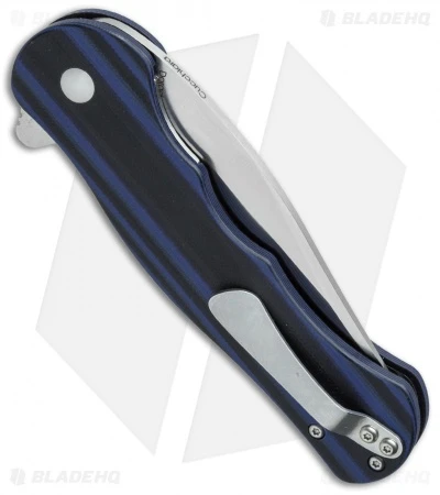 Kizer Vanguard Series Dorado Flipper Knife BlackBlue G-10 (3.5" Satin) V4455A2 Kizer Vanguard Series Dorado Flipper Knife BlackBlue G-10 (3.5" Satin) V4455A2 -Blade HQ Store kizer dorado a2 side cm