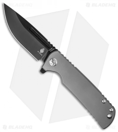 Kizer Pinkerton Escort Flipper Knife Titanium (3.5" Black) Ki4481 Kizer Pinkerton Escort Flipper Knife Titanium (3.5" Black) Ki4481 -Blade HQ Store kizer escort ki4481 cm