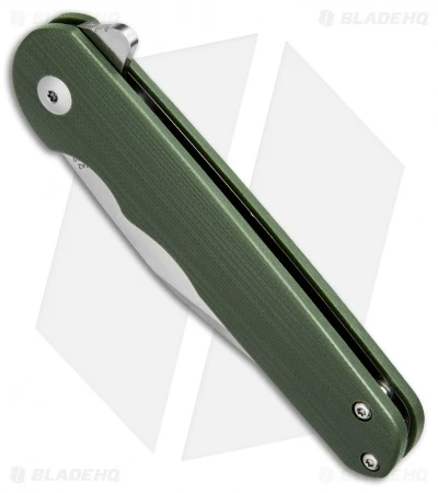 Kizer Vanguard Flashbang A2 Liner Lock Knife Green G-10 (3" Satin) Kizer Vanguard Flashbang A2 Liner Lock Knife Green G-10 (3" Satin) -Blade HQ Store kizer flash bang a2 green BHQ 37597 dl spine