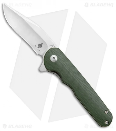 Kizer Vanguard Flashbang A2 Liner Lock Knife Green G-10 (3" Satin) Kizer Vanguard Flashbang A2 Liner Lock Knife Green G-10 (3" Satin) -Blade HQ Store kizer flash bang a2 green BHQ 37597 jr