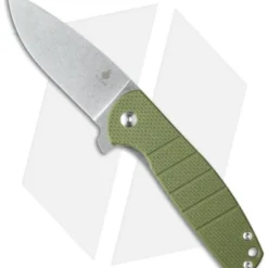 Kizer Vanguard Laconico Gemini Flipper Green G-10 (3.1" Stonewash) V3471N2