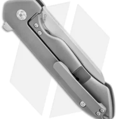 Kizer Degnan Guru Flipper Knife Titanium W/ Holes (3" Satin) Ki3504K1 -Blade HQ Store kizer guru milled flipper ti Ki3504K1 jr side