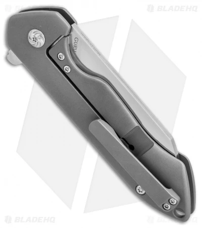 Kizer Degnan Guru Flipper Knife Titanium (3" Satin) Ki3504K2 Kizer Degnan Guru Flipper Knife Titanium (3" Satin) Ki3504K2 -Blade HQ Store kizer guru plain flipper ti Ki3504K2 er side