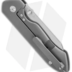 Kizer Degnan Guru Frame Lock Knife Titanium (3" Satin) Ki3504A2 -Blade HQ Store kizer guru plain thumb stud ti Ki3504A2 er side