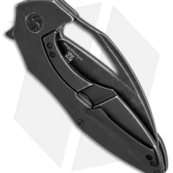 Kizer Isham Megatherium Flipper Knife Titanium (3.6" Black SW) Ki4502A2 4 Kizer Isham Megatherium Flipper Knife Titanium (3.6" Black SW) Ki4502A2 -Blade HQ Store kizer isham megatherium blackwash Ki4502A2 BHQ 70971 dl side