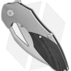 Kizer Isham Megatherium Frame Lock Knife Carbon Fiber (3.6" Stonewash) Ki4502 -Blade HQ Store kizer isham megatherium sw cf Ki4502A1 BHQ 52403 dl spine