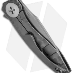 Kizer John Gray S.L.T. Flipper Knife Textured Ti (3.5" Stonewash) Ki4474A2 -Blade HQ Store kizer john gray ki4474a2 bhq 36467 cm side